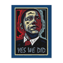 Obama Yes We Did 5 Post Cards