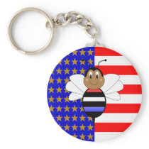 ObamaBee Bumble Bee Keychain