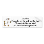 Obamable Snow Job bumper stickers