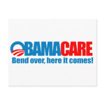 Obamacare - Bend over here it comes Postcards