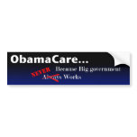 ObamaCare bumper Sticker