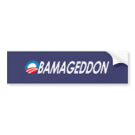 Obamageddon white bumper stickers
