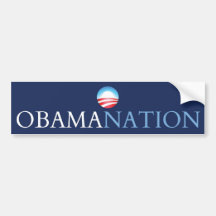 obamanation blue (obamination) bumper sticker