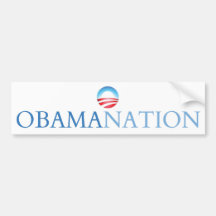 Obamanation White (Obamination) Bumper Sticker