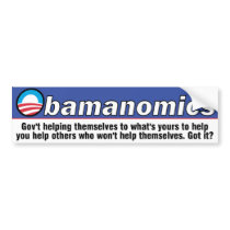 Obamanomics Bumper Sticker