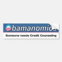 Obamanomics Credit Counseling Bumper Sticker