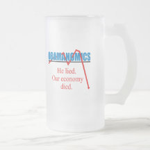 Obamanomics - He lied our economy died Coffee Mugs