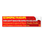 Obamanomics is Economic Fascism bumper stickers