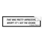Obama's 1st Accomplishment Bumper Stickers