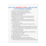 Obama's Aceivements.ai Post Cards