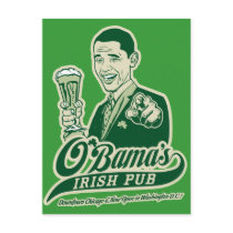 Obama's Irish Pub Post Card