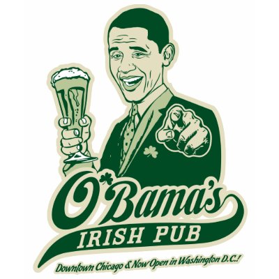 Obama's Irish Pub T-Shirt by OfficeGangsta