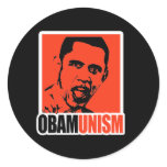 OBAMUNISM ROUND STICKERS