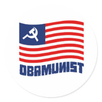 Obamunist blue sticker