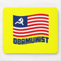 Obamunist Flag Mouse Pads