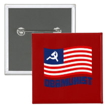 Obamunist Flag Pin