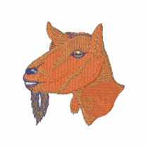 Oberhasli Goat Embroidered Polo Shirt