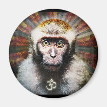 obey my monkey refrigerator magnet
