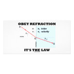 Obey Refraction It's The Law (Optics Snell's Law) photo cards