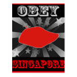 Obey Singapore Post Card