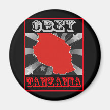 Obey Tanzania Refrigerator Magnet