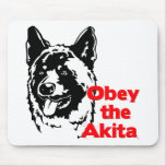 Obey the Akita Mouse Mats