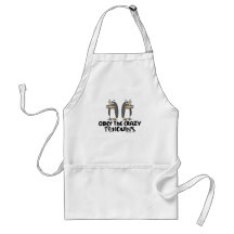 Obey The Crazy Penguins Aprons