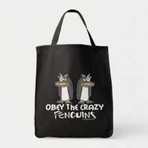 Obey The Crazy Penguins Bags