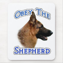 Obey the German Shepherd Mouse Pads