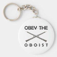 Obey the Oboist Keychain