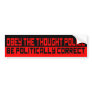 obey the thought police bumper sticker