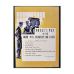 Objectives Of The Joint War Production Drive Postcards