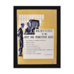 Objectives Of The Joint War Production Drive Post Card