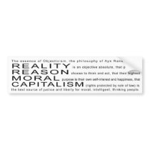 Objectivism Bumper Sticker