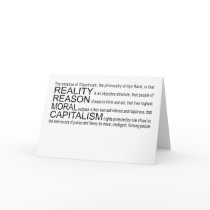 Objectivism Greeting Card