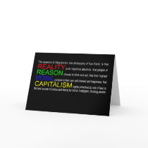 Objectivism Greeting Card