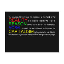 Objectivism Postcard