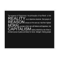 Objectivism Postcard