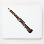 Oboe Abstract Brown Graphic Image Music Design Mousepads