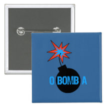 OBOMBA PINBACK BUTTONS