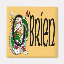 O'Brien Celtic Dragon Magnet