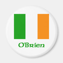 O'Brien Irish Flag Refrigerator Magnets