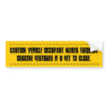 Obscene Driving Gestures bumper stickers
