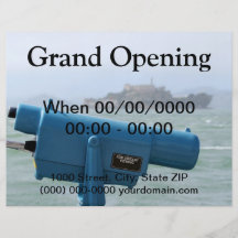 Observation Viewer Alcatraz Flyer Design