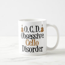 Obsessive Cello Disorder Coffee Mugs