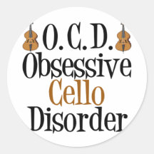 Obsessive Cello Disorder Sticker