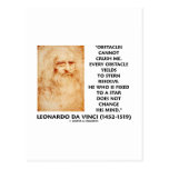 Obstacles Cannot Crush Me Fixed To A Star Quote Post Cards
