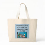 obstetrian joke canvas bag