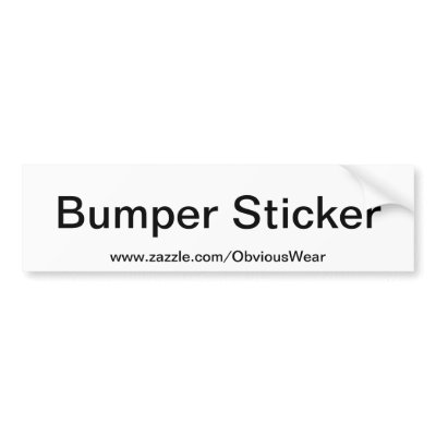 Obvious Bumper Sticker