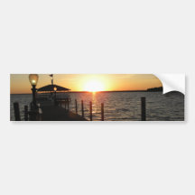 OC gazebo sunset Bumper Stickers
